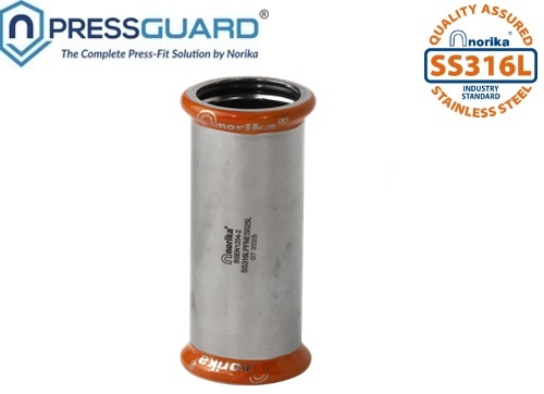Stainless Steel 316L Press Fit Long Equal Socket